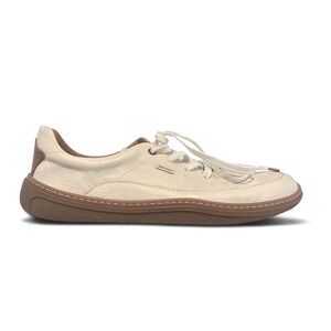 PIKOLINOS Cream and Brown Leather Sneakers